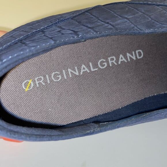 Cole Haan Original Grand Leather Crocodile Embossed Womens Sz 8 - Picture 4 of 8